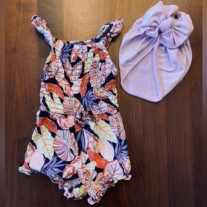 Vince Camuto Floral Jumper and Turban